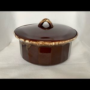 McCoy Brown Drip Glaze Casserole Dish